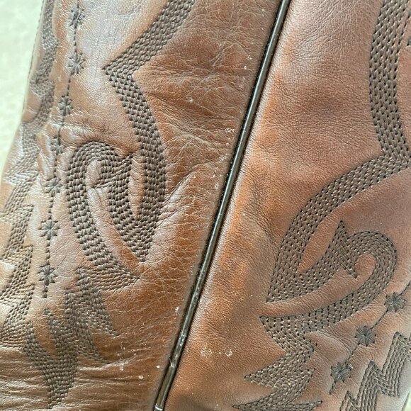 Men\'s NOCONA Brown Leather 8 EE Western Cowboy Dress Boot Point Toe main image 11